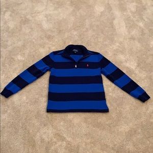 Boys half zip polo sweater